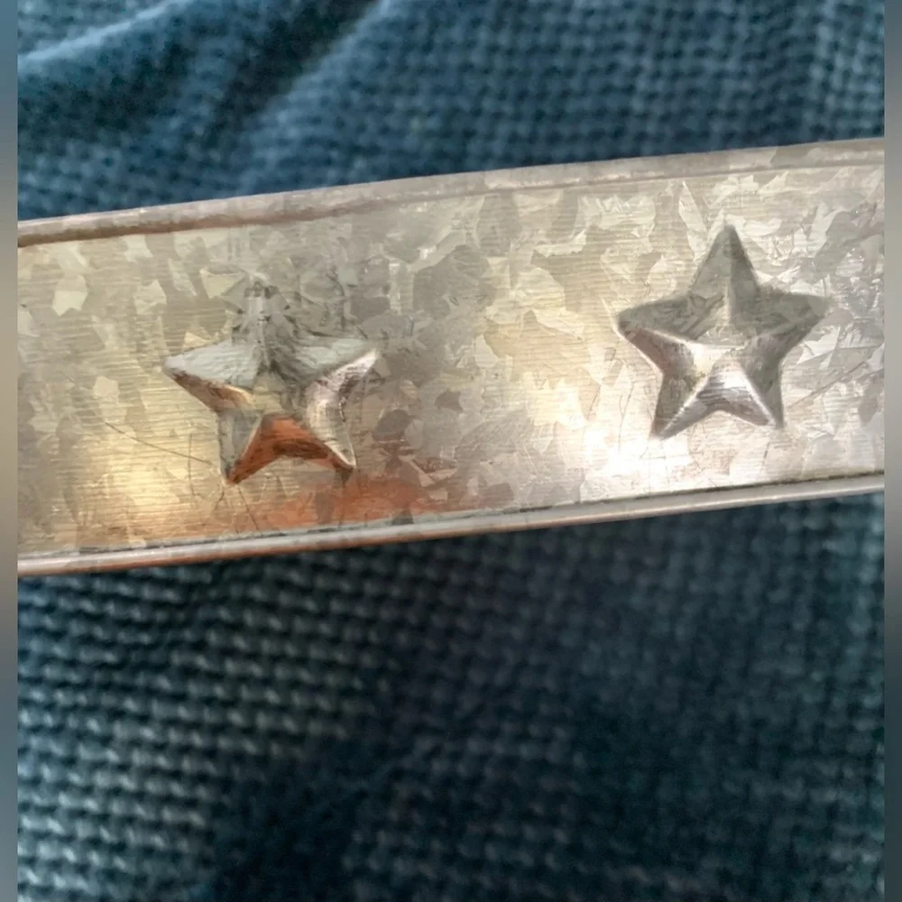GALVANIZED TRAY. METAL SERVING TRAY. FLAG  Coffee Table. Tin.  Stars & stripes.